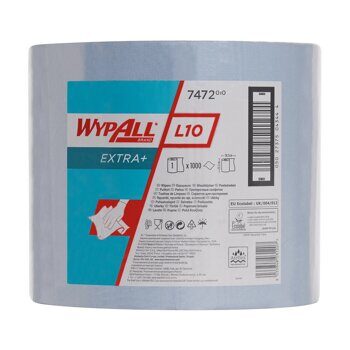 Протирочный материал WypAll L10 Extra+ в большом рулоне, синий, 1000 листов