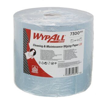 Протирочный материал WypAll L20 для многофункционального использования, большой рулон, синий, 500 листов